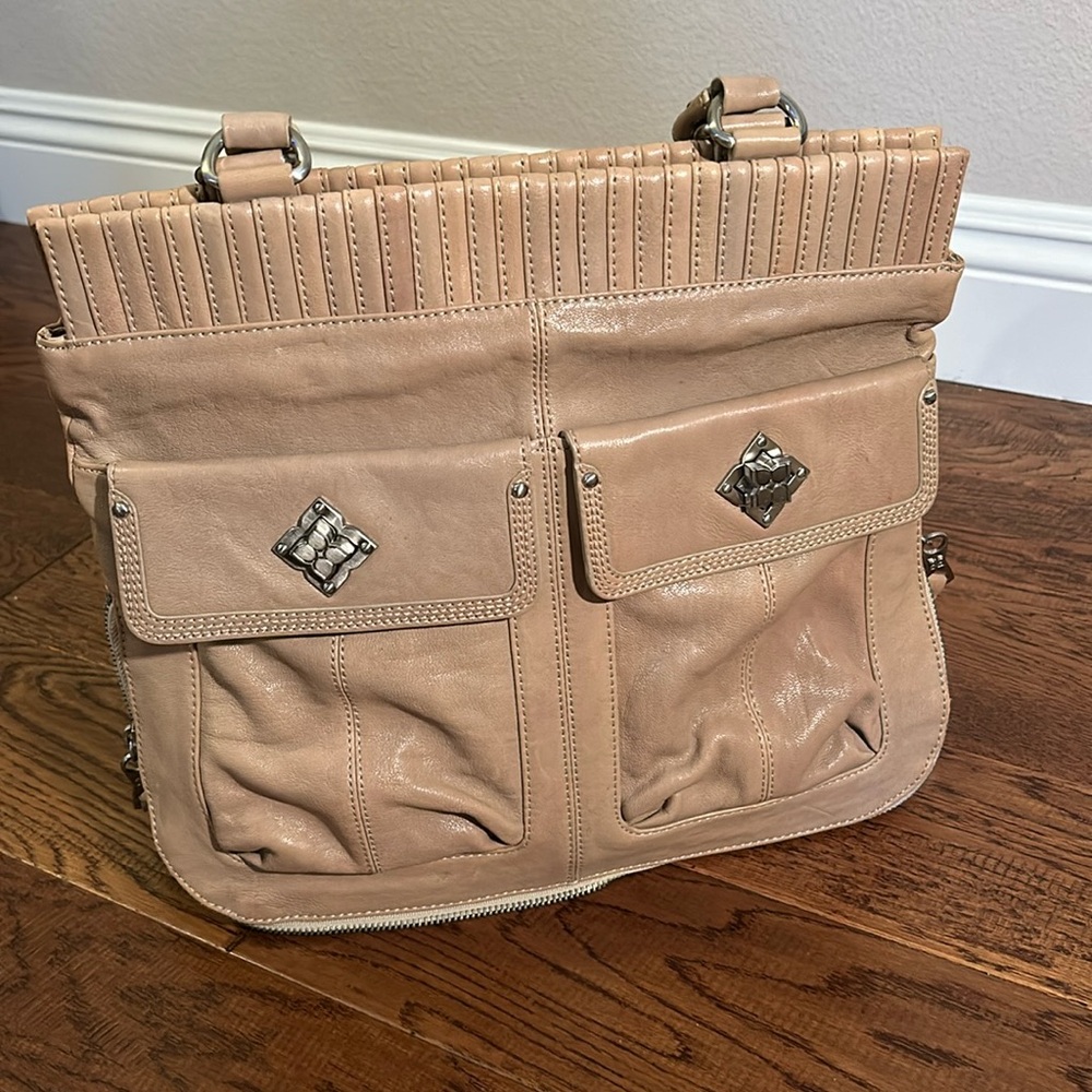 Beautiful Tan Leather BCBG Bag
